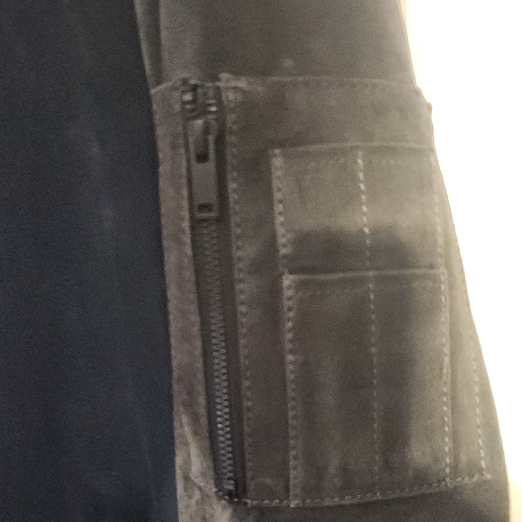 Danier Black Suede Bomber Jacket - Picture 5 of 12